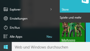 Windows 10-Startmenü Probleme beheben