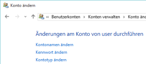 Windows 10: Kontoname ändern 