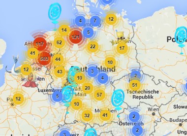 Pokemon Go Deutschland-Karte mit Fundorten aller Pokemon