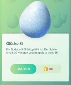 Pokemon Go Glücks-Ei